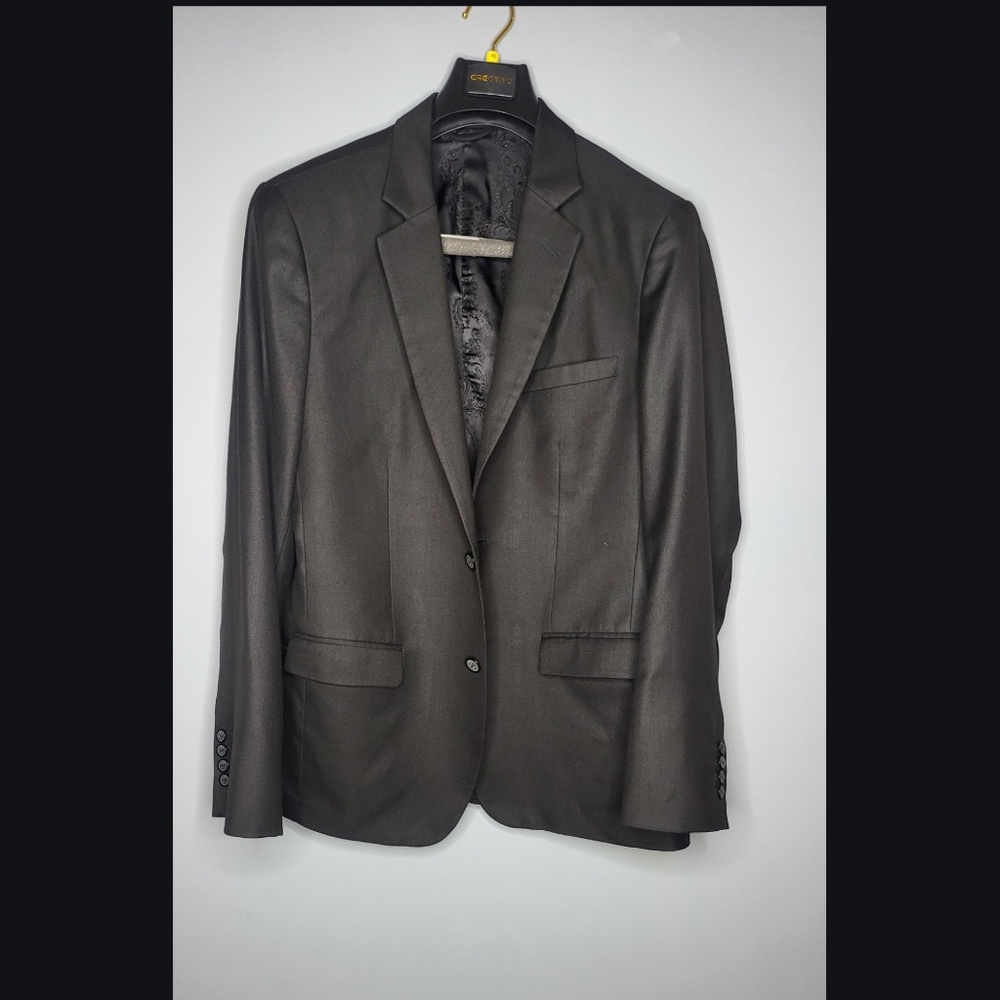Black Single-breasted 3 Piece Suit